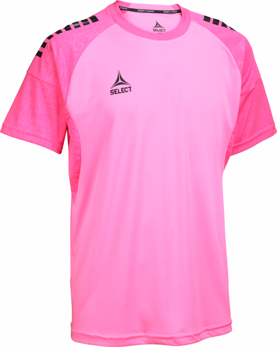 Select - Spain V25 Player Shirt S/s - Pink & zwart